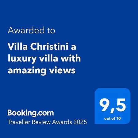Villa Christini A Luxury Villa With Amazing Views Tzitzifés Екстериор снимка
